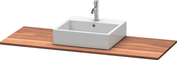 Duravit XSquare solid wood console 061G, 1400 x 550 mm, 1 cut-out in the middle