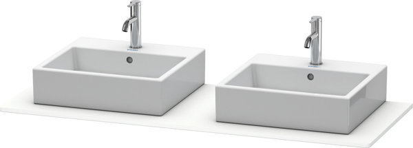 Duravit XSquare console 063G, 1400x 550 mm, 2 cut-outs