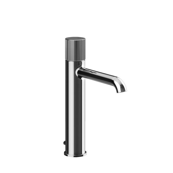 Gessi Habito single-lever basin mixer, Middle version, with pop-up waste, 164mm projection, RIGATO, 70505