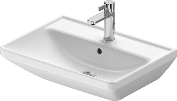 Duravit D-Neo washbasin, 600x440 mm, 1x tap hole, with overflow, 236660000