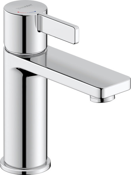 Duravit D-Neo single lever washbasin mixer M FreshStart, in middle position cold water, projection 1...