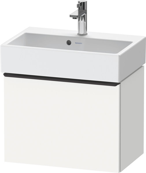 Duravit D-Neo, vanity unit wall-mounted Compact, width 584 x depth 372mm, 1x pull-out, with handle, ...