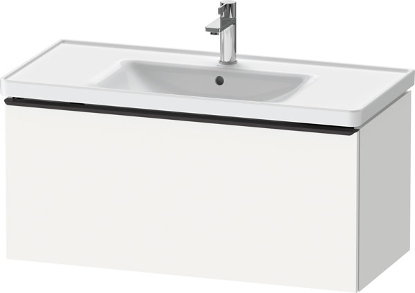 Duravit D-Neo, wall-mounted vanity unit, width 984 x depth 452mm, 1x pull-out, with handle, DE42560