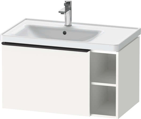 Duravit D-Neo, vanity unit wall-mounted, width 784 x depth 452mm, 1x door, with handle, DE42580