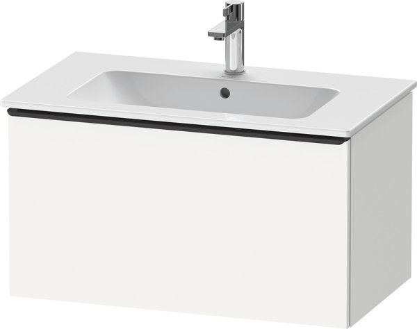 Duravit D-Neo, wall-mounted vanity unit, width 810 x depth 462mm, 1x pull-out, with handle, DE42620