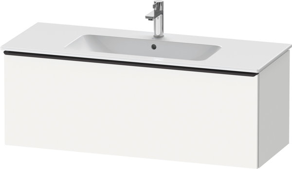 Duravit D-Neo, wall-mounted vanity unit, width 1210 x depth 462mm, 1x pull-out, with handle, DE42640