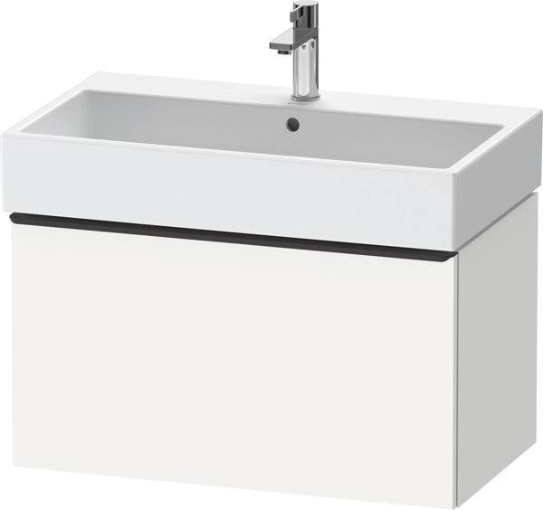 Duravit D-Neo, vanity unit wall-hung, width 784 x depth 442mm, 1x pull-out, with handle, DE42730