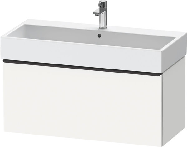 Duravit D-Neo, wall-mounted vanity unit, width 984 x depth 442mm, 1x pull-out, with handle, DE42740