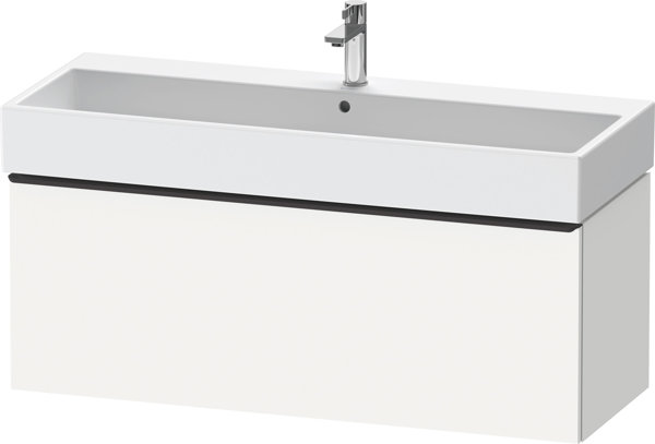 Duravit D-Neo, wall-mounted vanity unit, width 1184 x depth 442mm, 1x pull-out, with handle, DE42750