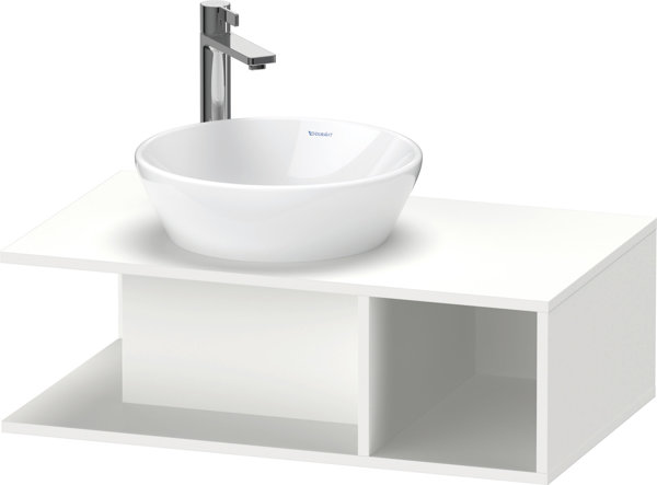 Duravit D-Neo, vanity unit wall-mounted Compact, width 800 x depth 480mm, 1x open compartment on the right side, DE49180