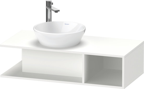 Duravit D-Neo, vanity unit wall-mounted Compact, width 1000 x depth 480mm, 1x open compartment on th...