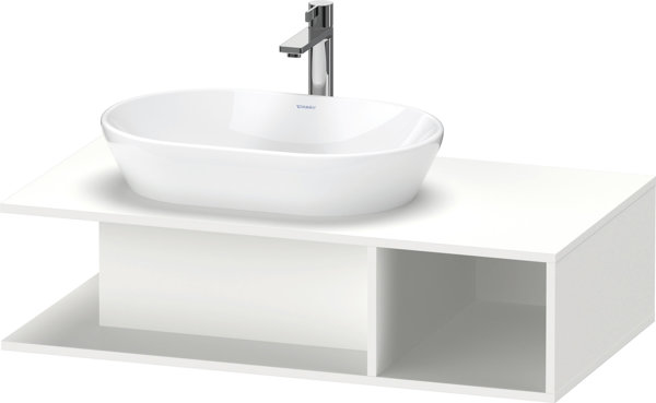 Duravit D-Neo, wall hung vanity unit, width 1000 x depth 550mm, 1x open compartment on the right side, DE49290