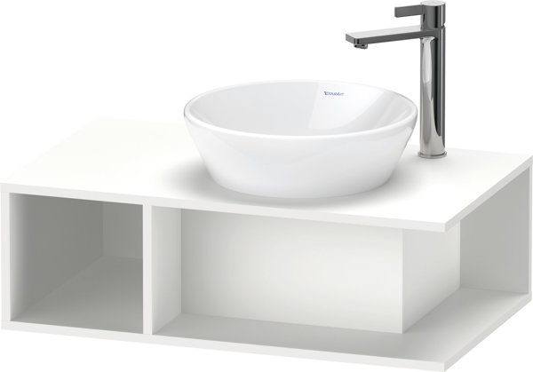 Duravit D-Neo, wall-mounted vanity unit, width 800 x depth 480mm, 1x open compartment on the left side, DE49380