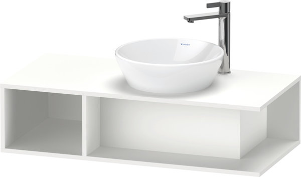 Duravit D-Neo, wall-mounted vanity unit, width 1000 x depth 480mm, 1x open compartment on the left side, DE49390