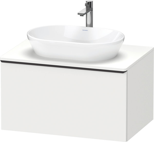 Duravit D-Neo, wall-mounted vanity unit, width 800 x depth 550mm, 1x pull-out, with handle, DE49470