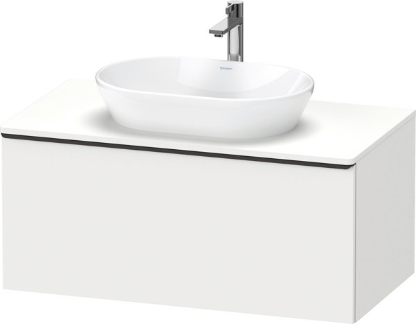 Duravit D-Neo, wall-mounted vanity unit, width 1000 x depth 550mm, 1x pull-out, with handle, DE49480