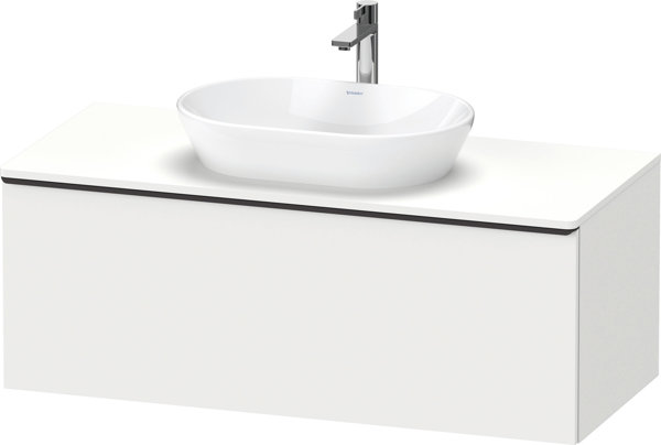 Duravit D-Neo, wall-mounted vanity unit, width 1200 x depth 550mm, 1x pull-out, with handle, DE49490