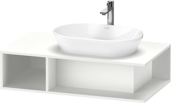 Duravit D-Neo, wall hung vanity unit, width 1000 x depth 550mm, 1x open compartment on the left side, DE49590