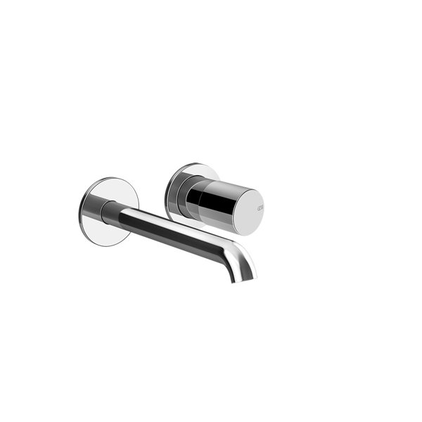 Gessi Habito finish-mount set single-lever basin mixer, without pop-up waste, projection 171-201mm, wall mounting, UNITO, 70088