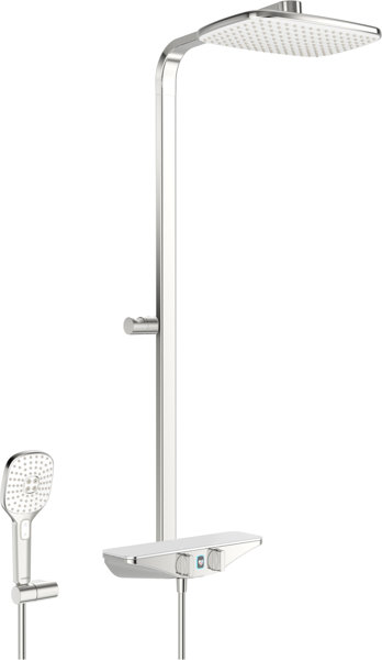 Hansa Hansaemotion Wellfit shower system, battery operation, Bluetooth, Thermo cool, projection 401 mm, 58650172