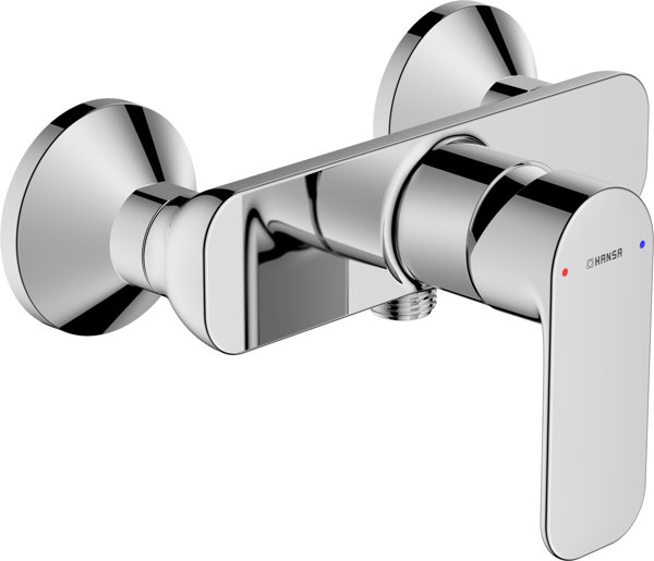 Hansa HANSABASIC shower fitting, wall-mounted, chrome, 55450103