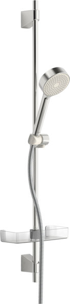 Hansa Hansabasicjet wall bar shower set, length 960 mm, anti-calc technology, 1-jet, diameter 95 mm, 44670113