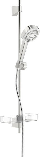 Hansa Hansabasicjet Style wall bar shower set, wall mounting, 3 jets, 720 mm, chrome