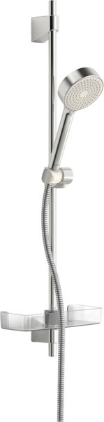 Hansa Hansabasicjet wall bar shower set, length 764 mm, anti-calc technology, 1-jet, diameter 95 mm, 44780113