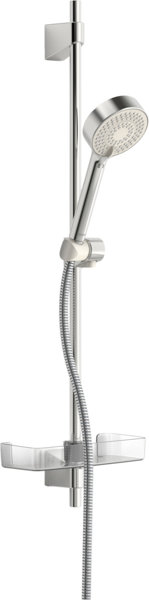 Hansa Hansabasicjet wall bar shower set, length 764 mm, anti-calc technology, 3-jet, diameter 95 mm,...