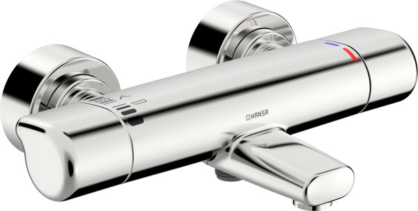 Hansa Hansacare Safety bath and shower mixer, projection 168 mm, chrome, 08717100