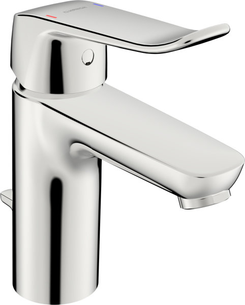 Hansa Hansacare basin mixer with pull rod, projection 114 mm, chrome, 46012206