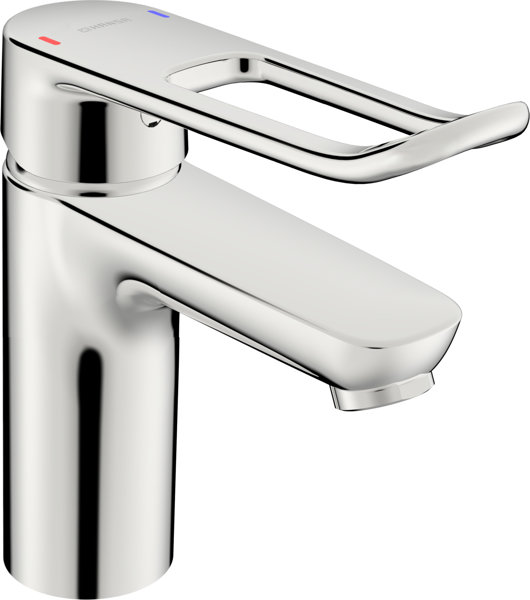 Hansa Hansaclinca basin mixer, projection 114 mm, without pull rod, lever 167 mm, chrome, 45022186