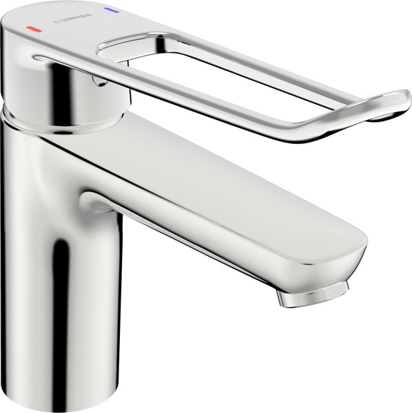 Hansa Hansaclinca basin mixer, 150 mm projection, push-open, chrome, 45222185