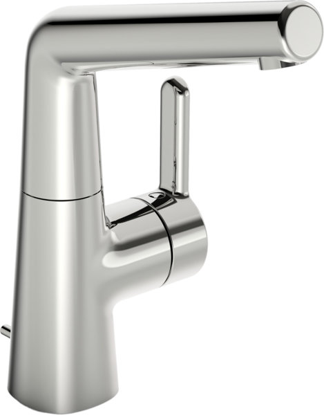 Hansa HANSADESIGNO Style basin mixer, 151mm projection, with drain set, 51032283