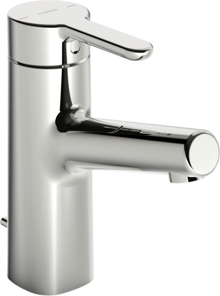 Hansa HANSADESIGNO Style basin mixer, 119mm projection, with drain set, 51712283