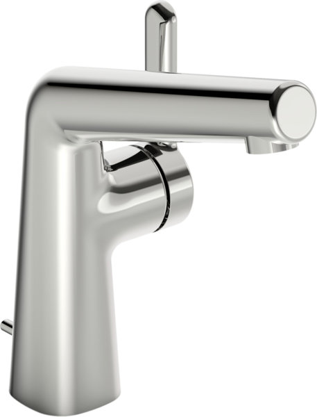 Hansa HANSADESIGNO Style basin mixer, 130mm projection, with drain set, 51892283