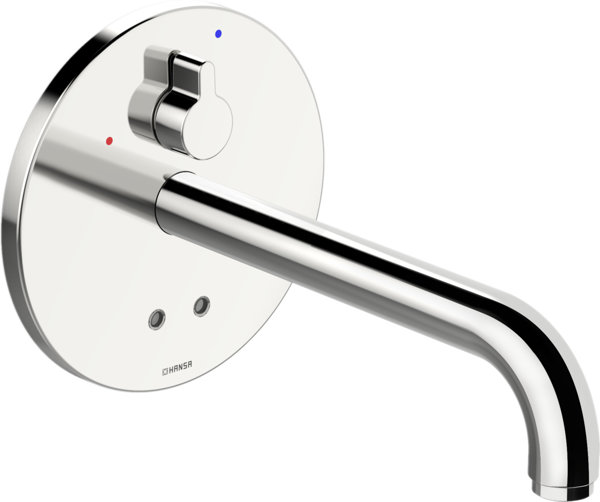 Hansa Hansaelectra washbasin tap, Bluetooth, touch-free, 245 mm projection, adjustable temperature, ...