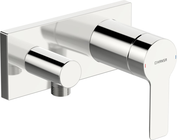 Hansa Hansaligna shower fitting, ready-mounted set, with safety device, concealed, projection: 60mm, 44549583