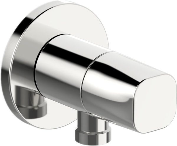 Hansa wall connection elbow, round, 75 mm, chrome, 51570163