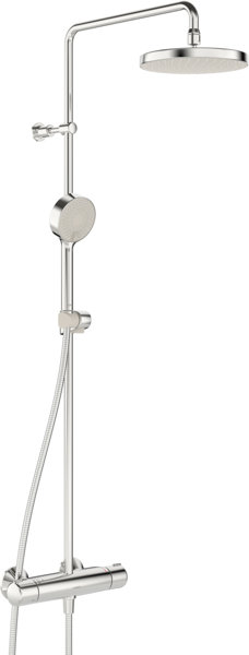 Hansa Hansamicra shower system, overhead shower 200mm, round, 3-jet, projection 445-470mm, 44350130