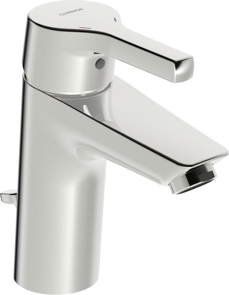 Hansa HANSAPALENO XL basin mixer, projection 110 mm, with pull rod, chrome, 56412203