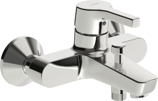 Hansa HANSAPALENO bath and shower mixer, single lever, chrome, 56452103