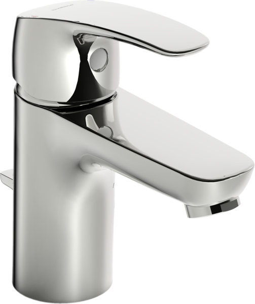 Hansa HANSAPINTO basin mixer, with drain set, projection 107 mm, 45042283