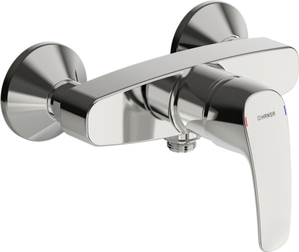 Hansa HANSAPINTO shower mixer, wall mounted, chrome, 45120163