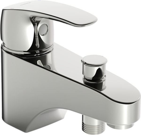 Hansa HANSAPINTO bath mixer, bath rim mounting, chrome, 45372283