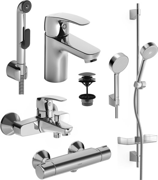 Hansa HANSAPINTO faucet set, chrome, 45530080