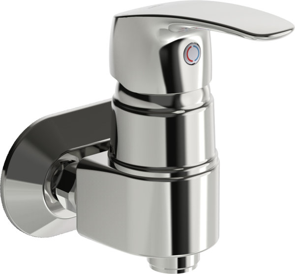 Hansa HANSAPINTO shower mixer, single lever mixer, chrome, 45692183