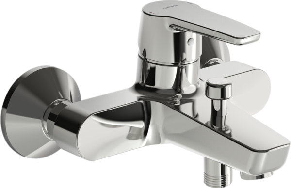 Hansa HANSAPOLO bath filler and shower mixer, projection 157mm, 51433293