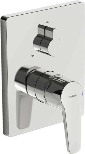 Hansa HANSAPOLO ready-mounted set for bath/shower, rotary diverter, concealed, 5270220300066