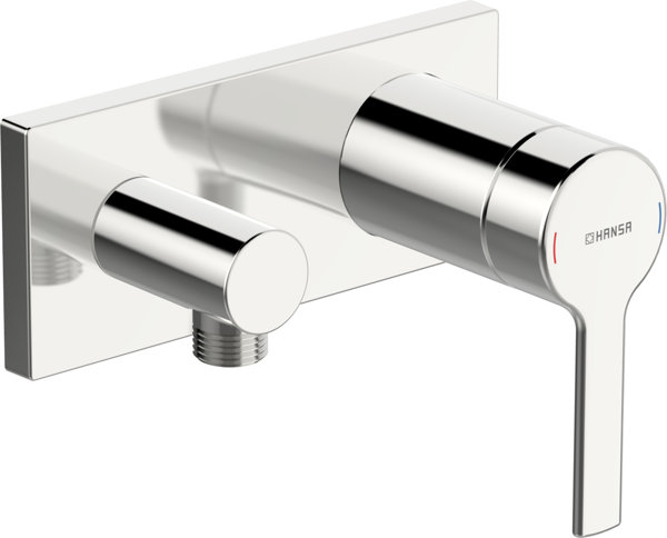 Hansa Hansaronda shower fitting, ready-mounted set, concealed, square rosette, projection: 60 mm, 44589583